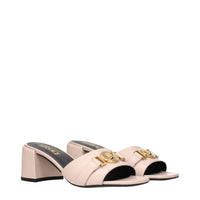 Versace Pink Leather Platforms