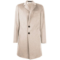 Made in Italy Beige Wool Coat