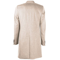 Made in Italy Beige Wool Coat