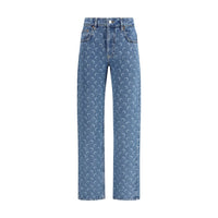 Marine Serre Moon Laser Straight Denim Jeans