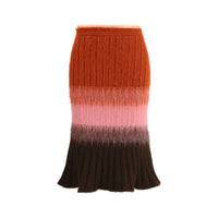 Fendi Mohair and Wool Midi Skirt