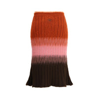Fendi Mohair and Wool Midi Skirt