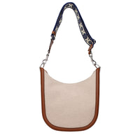 Valentino Garavani Beige Fabric Crossbody Bag
