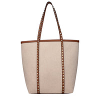Valentino Garavani Beige Fabric Shoulder Bag