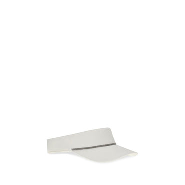 Brunello Cucinelli Nylon Visor with Shiny Band