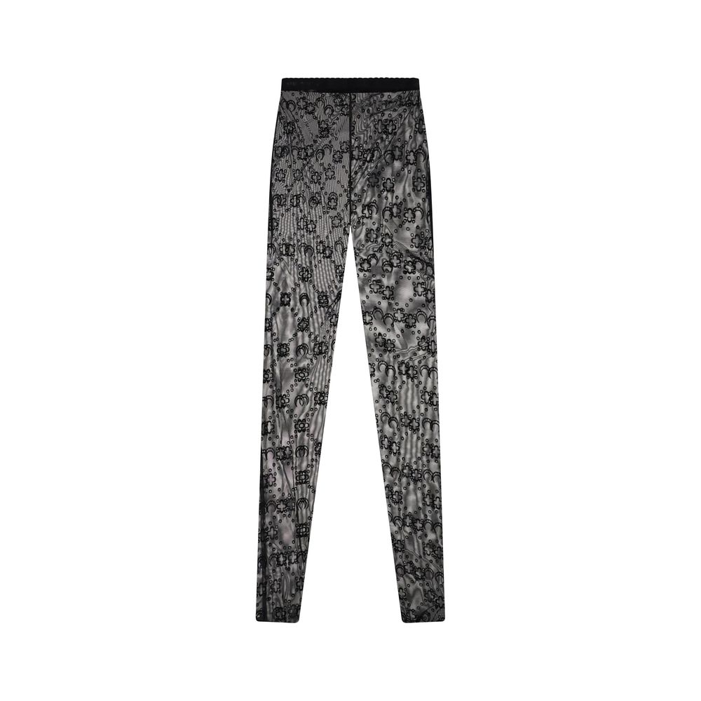 Marine Serre Recycled Mesh Flocked Tights