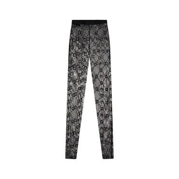 Marine Serre Recycled Mesh Flocked Tights