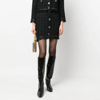 PINKO Black Polyester Skirt