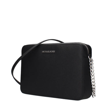 Michael Kors Black Leather Crossbody Bag