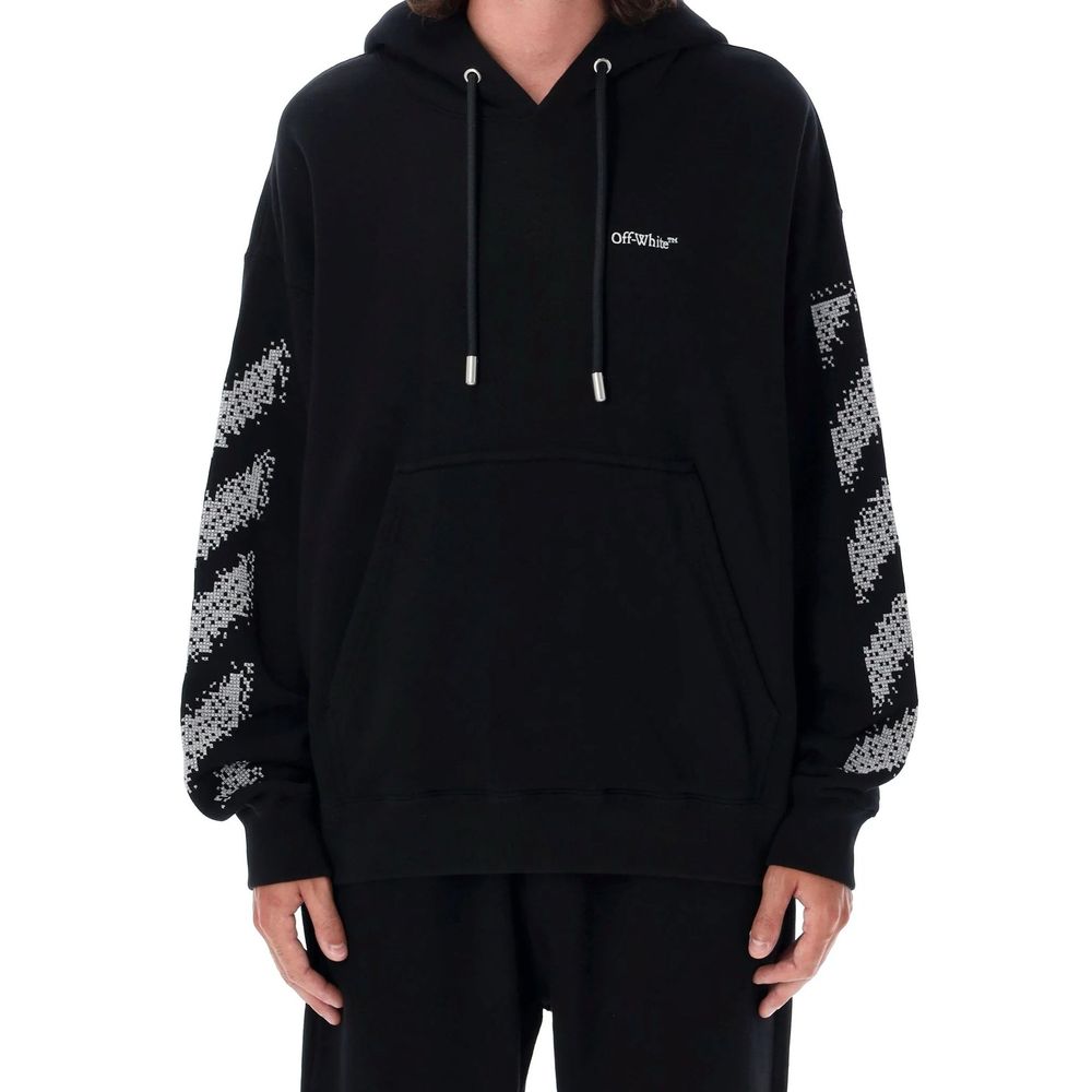 Off-White Pixel Diag Skate Hooded Sweatshirt