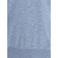 Brunello Cucinelli Light Blue Cashmere Cashmere Sweater