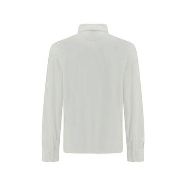 Brunello Cucinelli White Cotton Dress Shirt