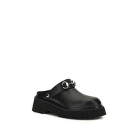Gucci Black Leather Mules