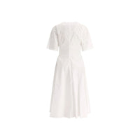 Alaïa White Cotton Casual Dress