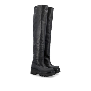 Chloé Black Leather Over The Knee