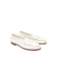 Church's White Calfskin Slip-On Loafers