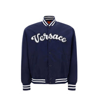 Versace Blue Nylon Bomber