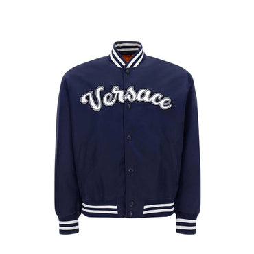 Versace Blue Nylon Bomber