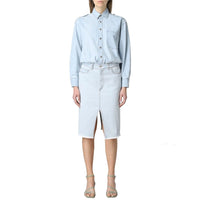 Stella McCartney Blue Cotton Casual Dress