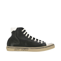 Saint Laurent Black Calfskin High Top Sneakers