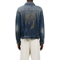 Palm Angels Blue Cotton Denim Jacket