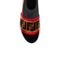 Fendi Black Fabric Sneakers