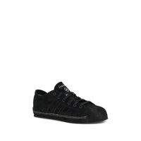 Y-3 Black Leather Low Top Sneakers
