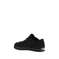 Y-3 Black Leather Low Top Sneakers
