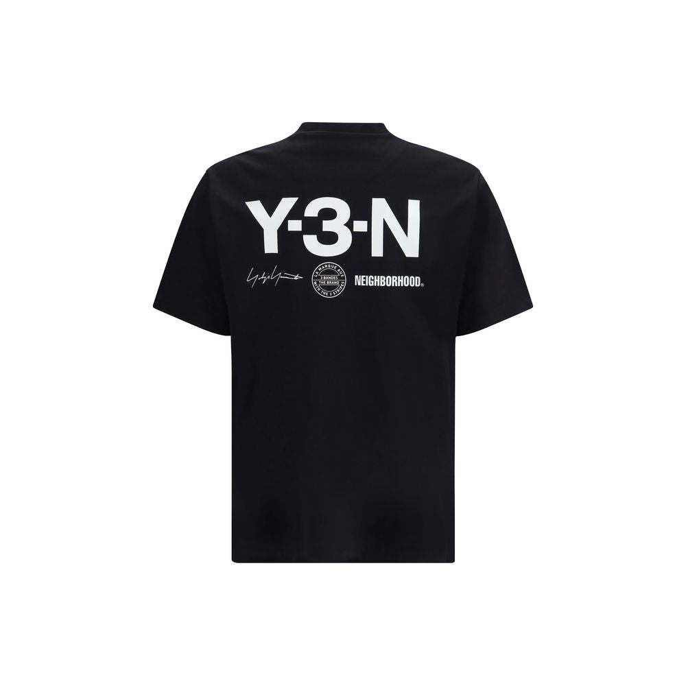 Y-3 Black Cotton T-Shirt