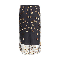 Forte_Forte Black Polyamide Midi Skirt