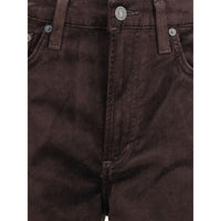 Citizens of Humanity Brown Cotton Straight-Leg Jeans