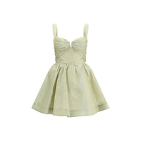 Zimmermann Green Linen Casual Dress