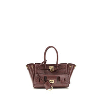 Balenciaga Bordeaux Calf Leather Bos Taurus Shoulder Bag