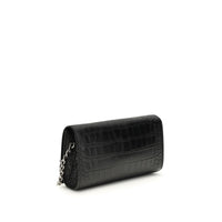 Balenciaga Black Calf Leather Bos Taurus Wallet