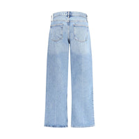 Agolde Blue Cotton Straight-Leg Jeans