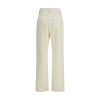 Golden Goose White Cotton Straight-Leg Jeans