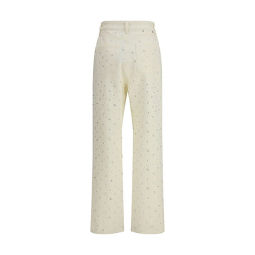 Golden Goose White Cotton Straight-Leg Jeans