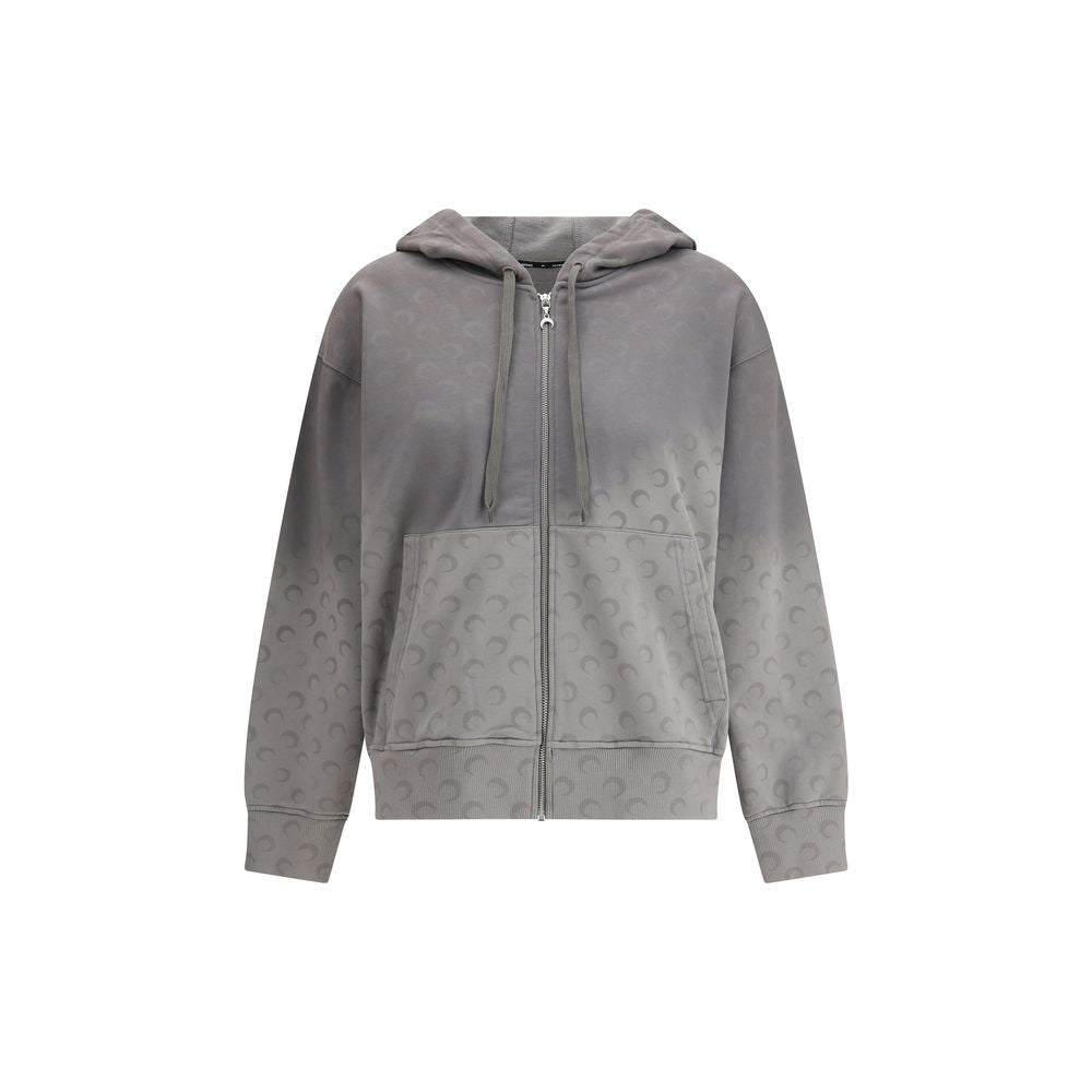 Marine Serre Gray Cotton Sweatshirt