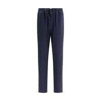 Brunello Cucinelli Blue Cashmere Casual Pants