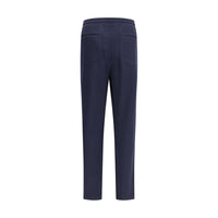 Brunello Cucinelli Blue Cashmere Casual Pants