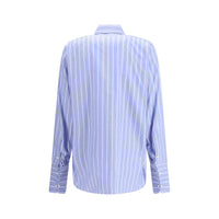 Margiela Light Blue Cotton Pattern Shirt