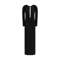 Marine Serre Black Viscose Casual Dress