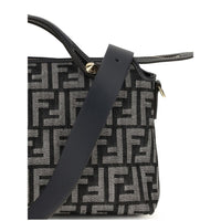 Fendi Blue Cotton Shoulder Bag
