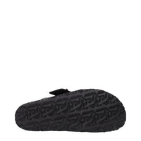 Palm Angels Black Leather Slippers