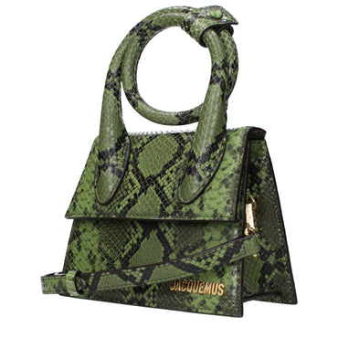 Jacquemus Green Leather Handbag