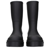 Off-White Black Cotton Ankle Boots