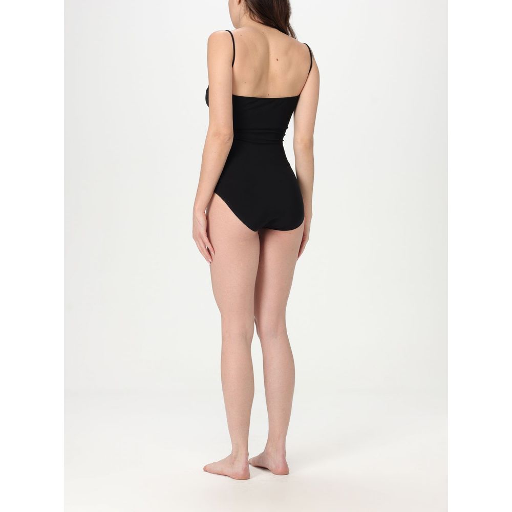 Norma Kamali Black Nylon One-Piece Swimsuit