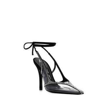 The Attico Black Pvc High Heel Pumps