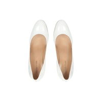 Sergio Rossi White Calfskin High Heel Pumps