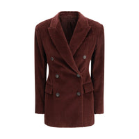 Brunello Cucinelli Bordeaux Cotton Coat